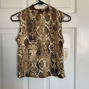 Snake print top By Pinc